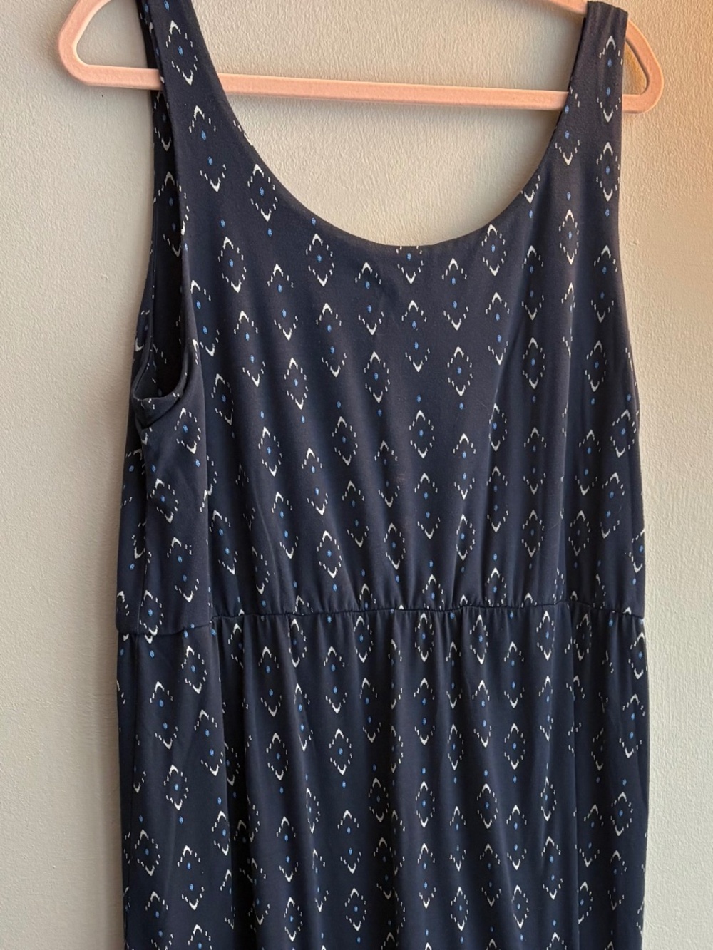 Sonoma Blue Printed Sleeveless Maxi Dress Size XL